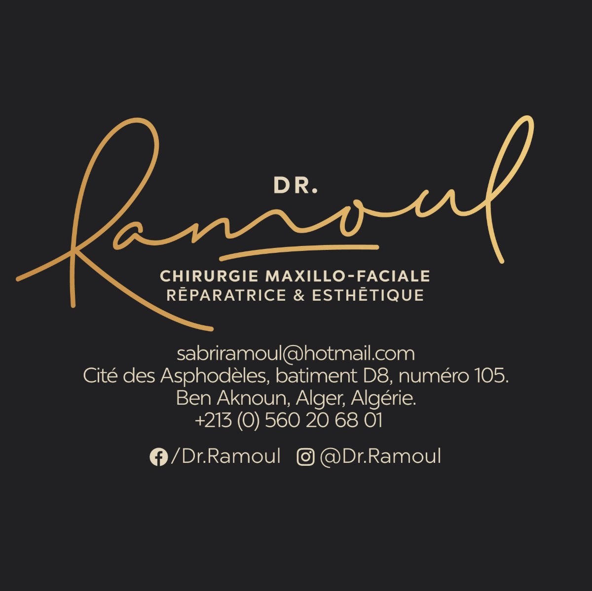 Dr Ramoul - Chirurgie Maxillo-Faciale, Réparatrice et Esthétique